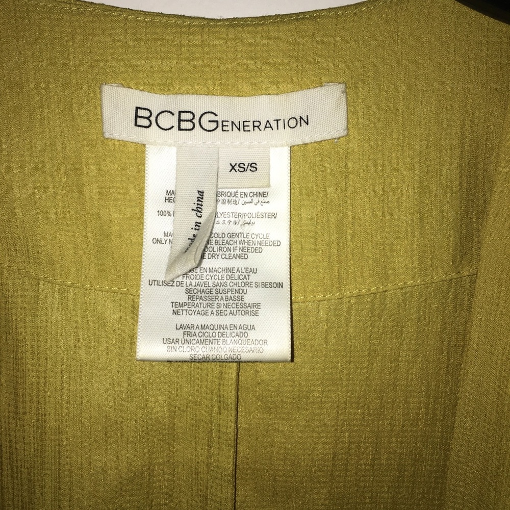 BCBG Generation chartreuse kimono/ cover up - Picture 4 of 7